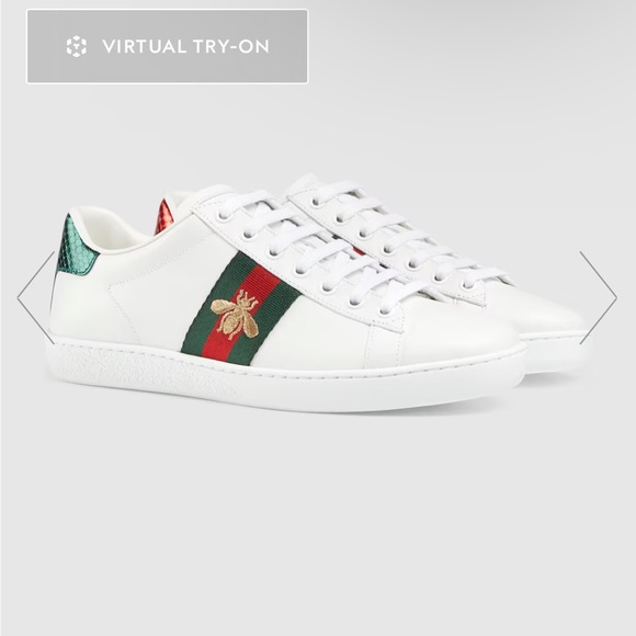 Gucci Women’s Ace Sneaker with Bee 💚🤍❤️ - Picture 2 of 8